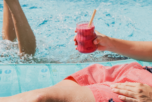 Smoothie aux fruits rouges